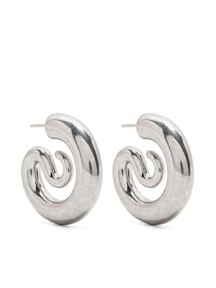 Panconesi small Serpent earrings - Silver Cover