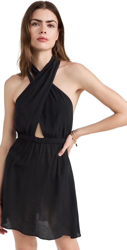 Playa Lucila Halter Dress Black Cover