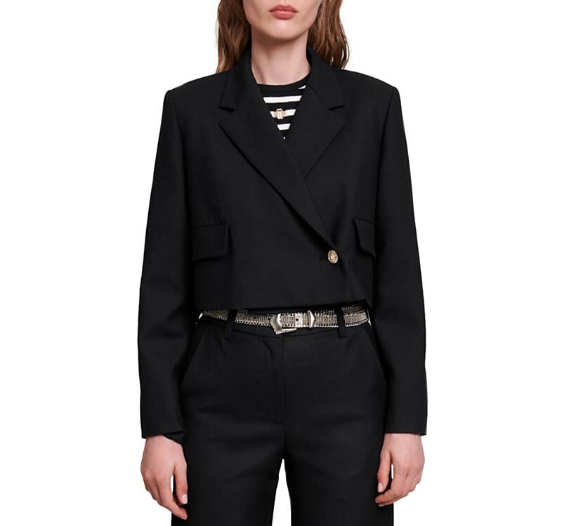 Maje Vakino Cropped Blazer Cover