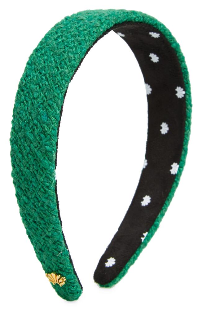 Lele Sadoughi Bessetter Bouclé Headband in Leaf Green Cover