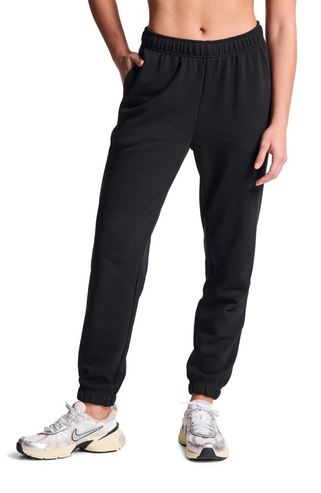 BANDIER Embroidered Logo Terry Joggers in Black Cover