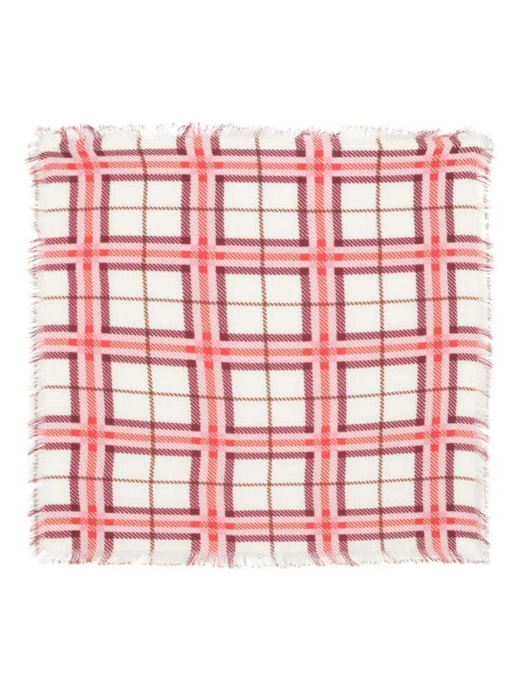 Eric Bompard mini printed twill square scarf - Neutrals Cover