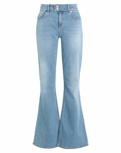 Gaëlle Paris Woman Jeans Blue Cotton, Elastane Cover