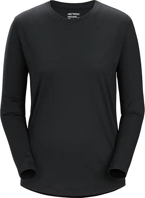 Arc'teryx Lana Crew Long Sleeve (Black 1) Women's Clothing Cover