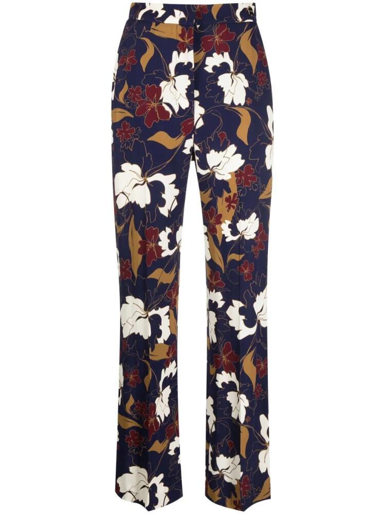 Câllas Milano Stella floral-print trousers - Blue Cover