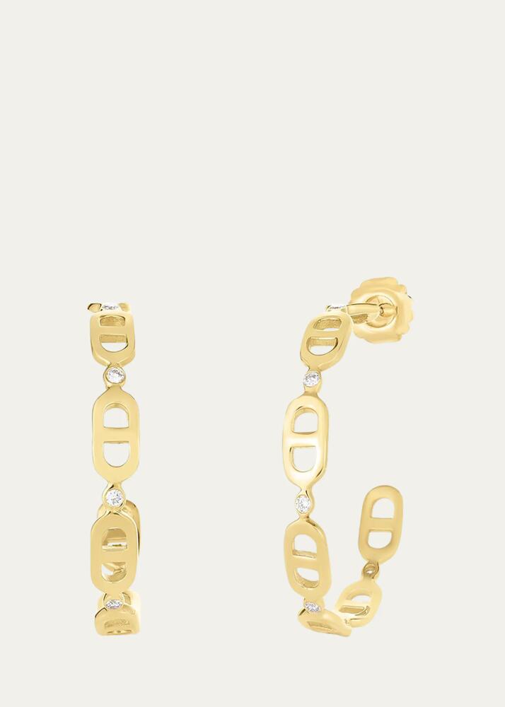 Audrey C. Jewels Cheval 18k Gold Hoop Earrings - Small Cover