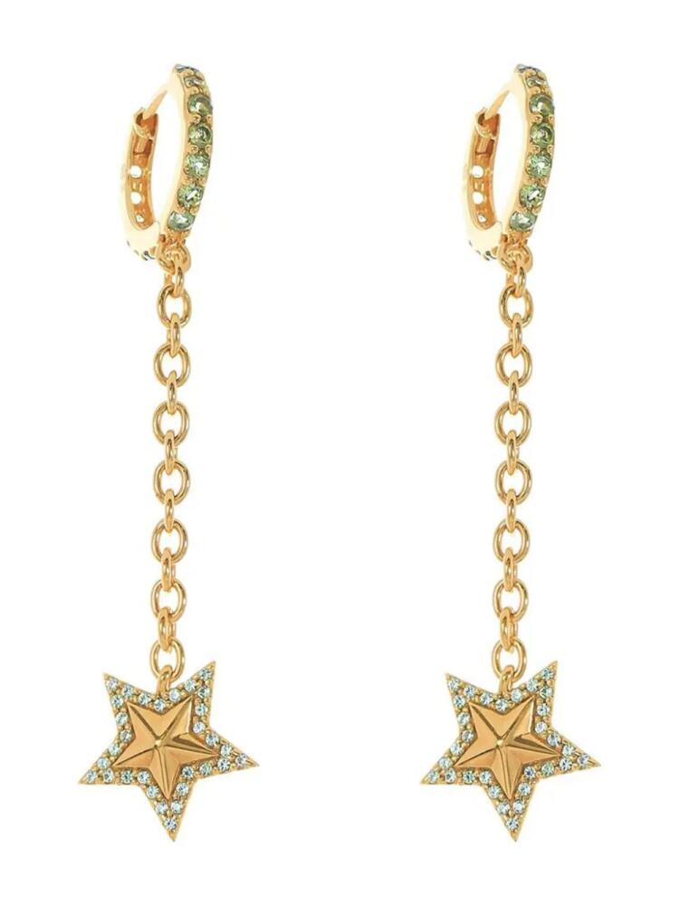 BUDDHA MAMA 20kt yellow gold Star drop earrings Cover