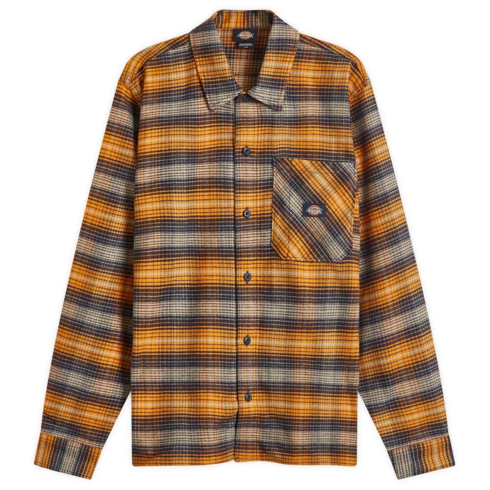 Dickies Men's Forest Check Shirt in Inca Gold Cover