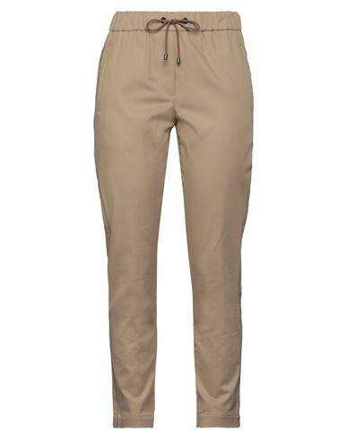 Brunello Cucinelli Woman Pants Khaki Cotton, Elastane, Brass Cover