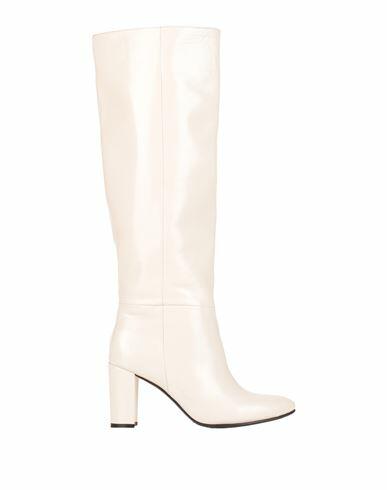 L'arianna Woman Boot Off white Soft Leather Cover