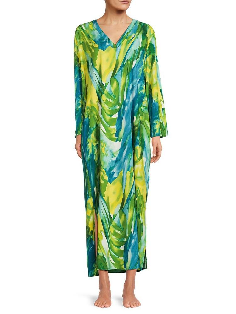 Natori Women's Abstract Print Night Gown - Aqua Cover