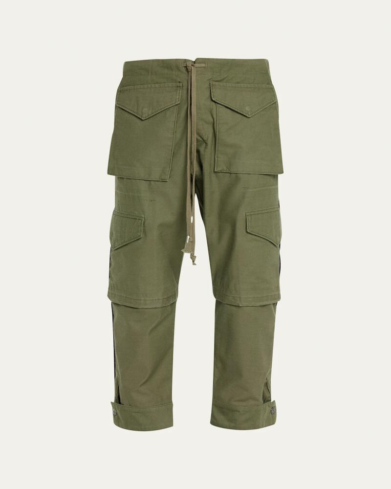 Greg Lauren Men's Side-Stripe Cargo Pants Cover