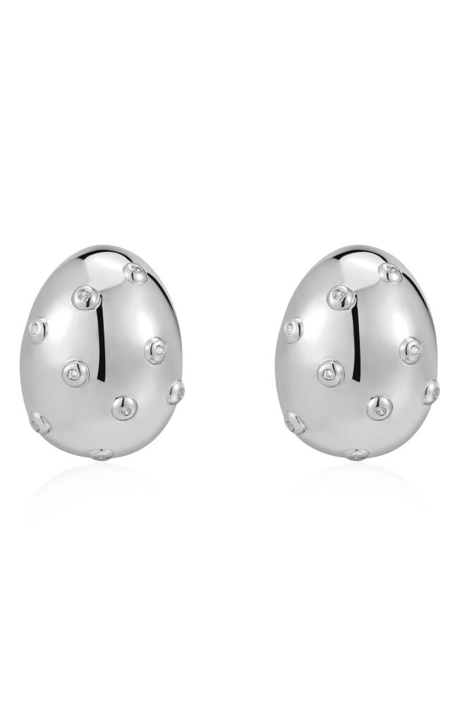 Luv AJ Mini Molten Drop Earrings in Silver Cover