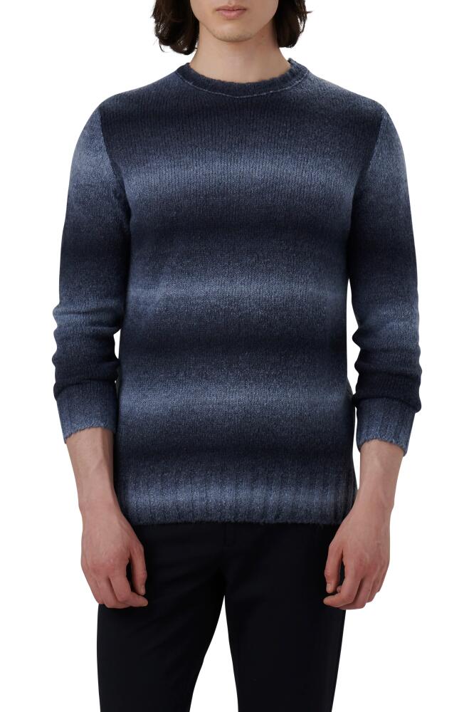 Bugatchi Gradient Stripe Sweater in Night Blue Cover