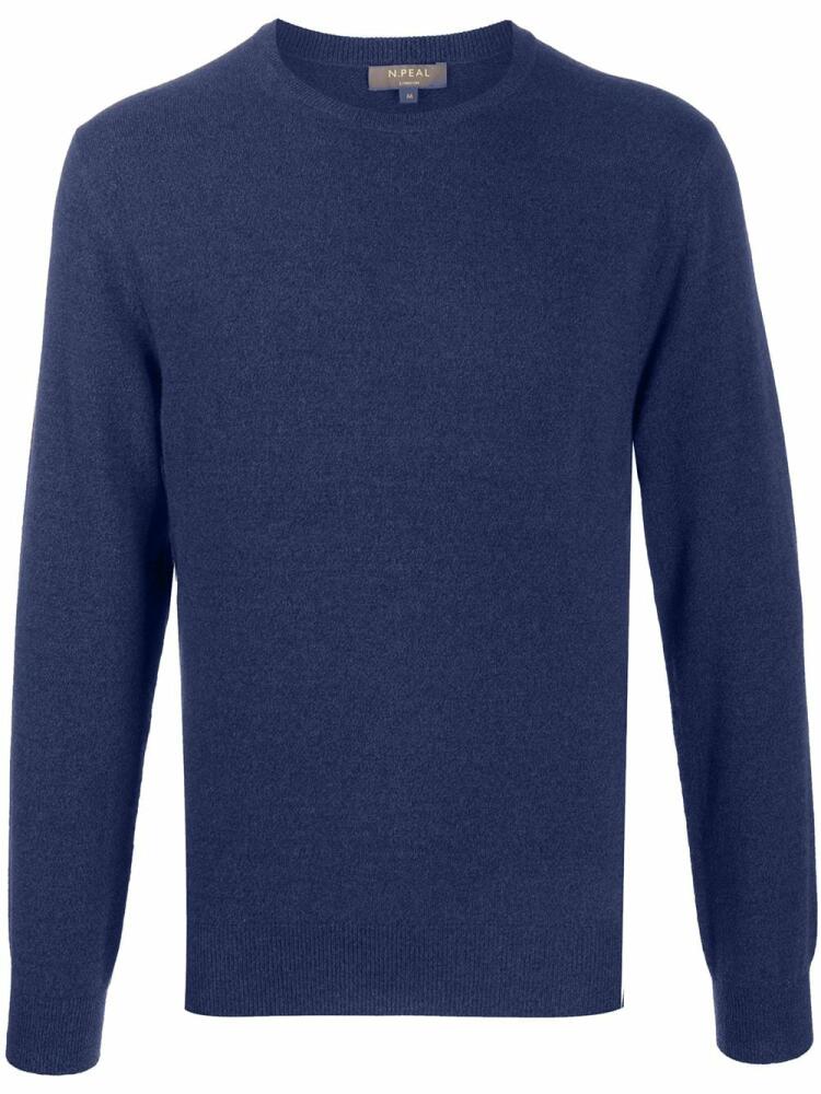 N.Peal crew neck cashmere jumper - Blue Cover