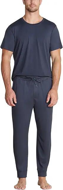 Barefoot Dreams Malibu Collection(r) Men's Butterchic Tee (Indigo) Men's Pajama Cover