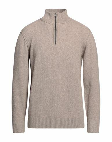 Crossley Man Turtleneck Beige Wool, Cashmere Cover