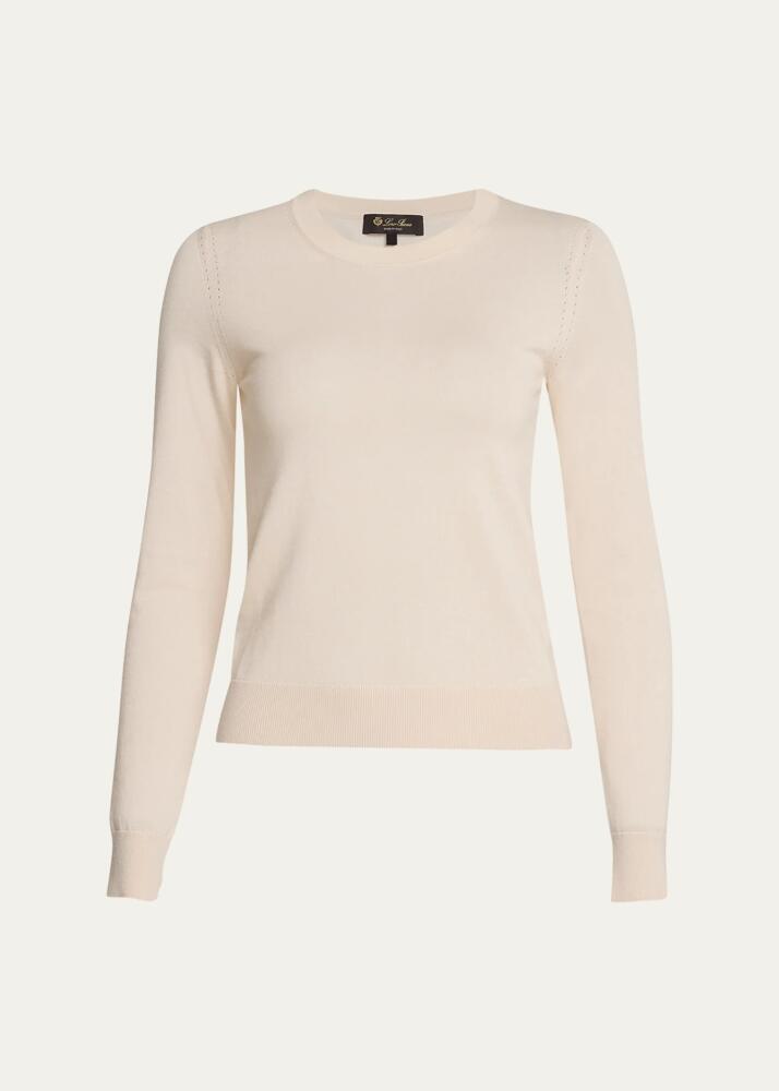 Loro Piana Long-Sleeve Cashmere Sweater Cover