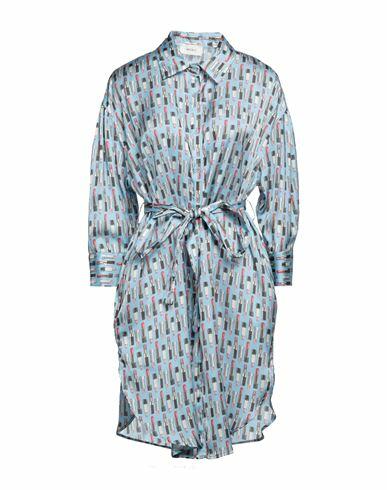 Vicolo Woman Mini dress Light blue Polyester Cover