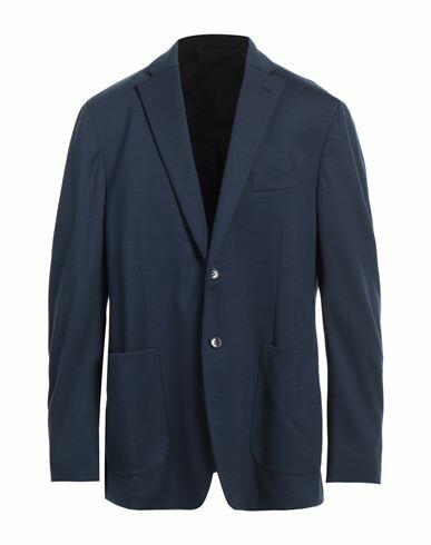 Pal Zileri Man Blazer Midnight blue Wool Cover