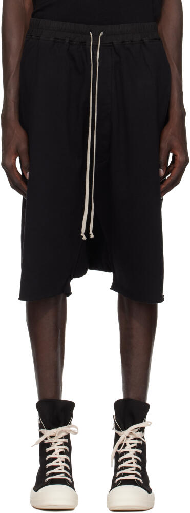 Rick Owens DRKSHDW Black Porterville Drawstring Pods Shorts Cover