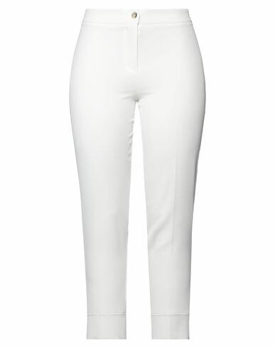 Babylon Woman Pants White Polyester, Elastane Cover