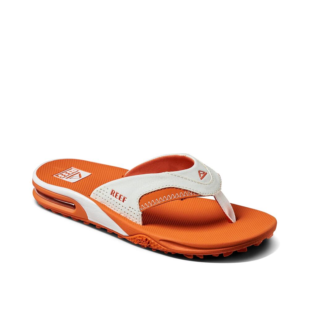 Reef Fanning Pregame Flip Flop | Men's | White/Orange Cover