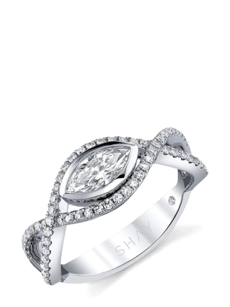 SHAY 18kt white gold Vine diamond ring Cover