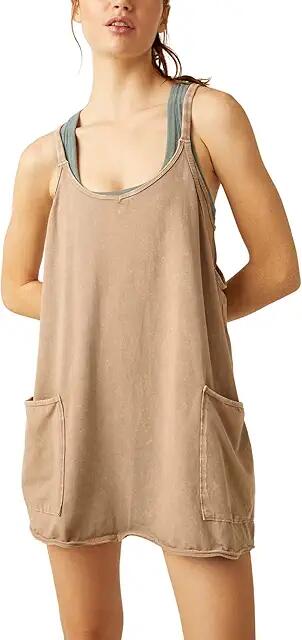 FP Movement Hot Shot Mini Dress (Mocha Latte) Women's Dress Cover