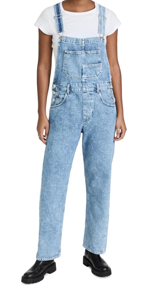 Free People Ziggy Denim Overalls Powder Blue Cover