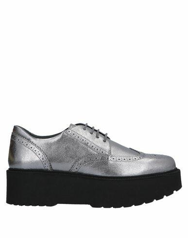 Hogan Woman Lace-up shoes Silver Soft Leather Cover