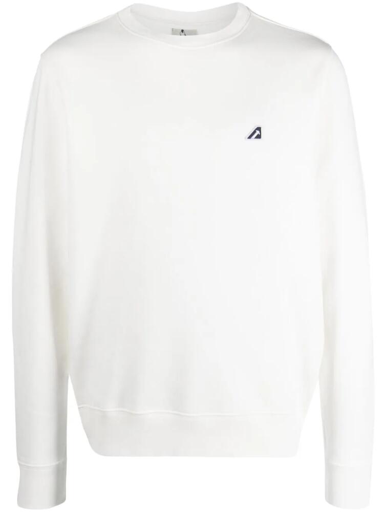 Autry logo-patch cotton sweatshirt - White Cover