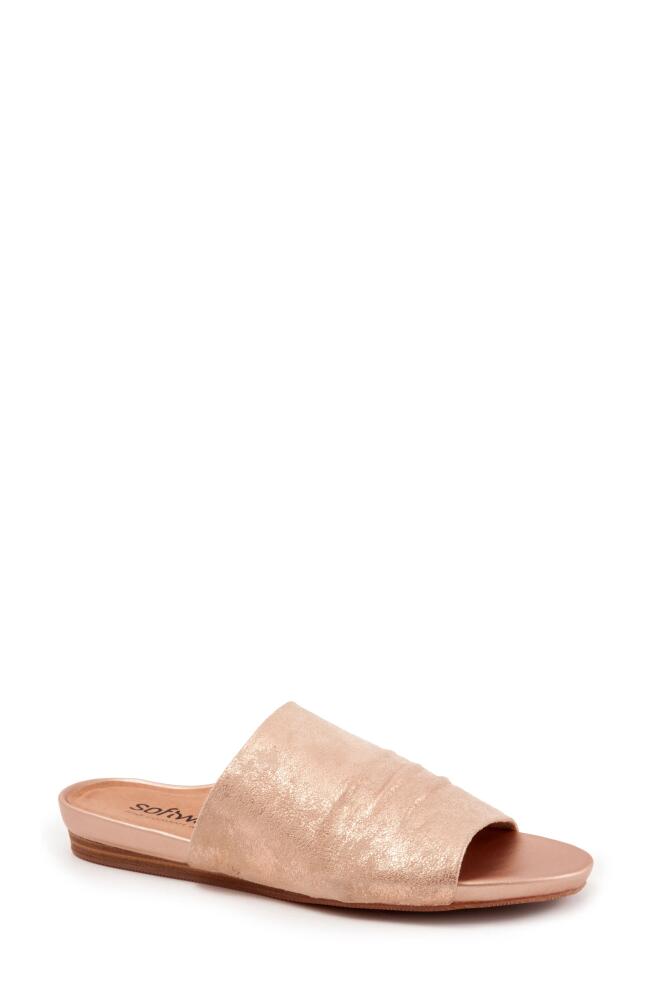 SoftWalk Camano Slide Sandal in Rose Gold Metallic Cover