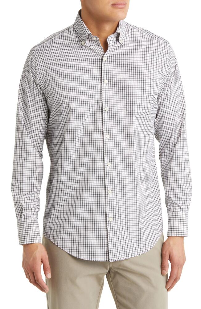 Peter Millar Hanford Performance Twill Button-Down Shirt in Black Cover