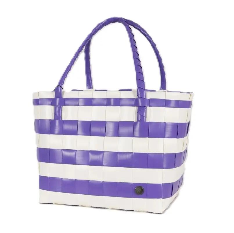 Handed By Paris Spirit Recycled Tote Bags in Purple/white Cover