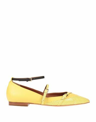 Trussardi Woman Ballet flats Light yellow Calfskin Cover