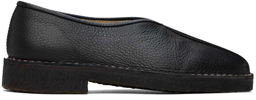 LEMAIRE Black Piped Slippers Cover