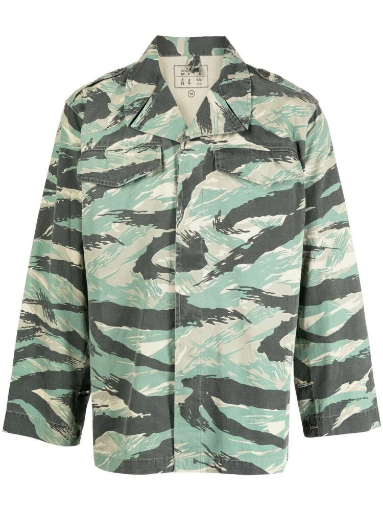 Maharishi camouflage-print long-sleeve shirt - Green Cover