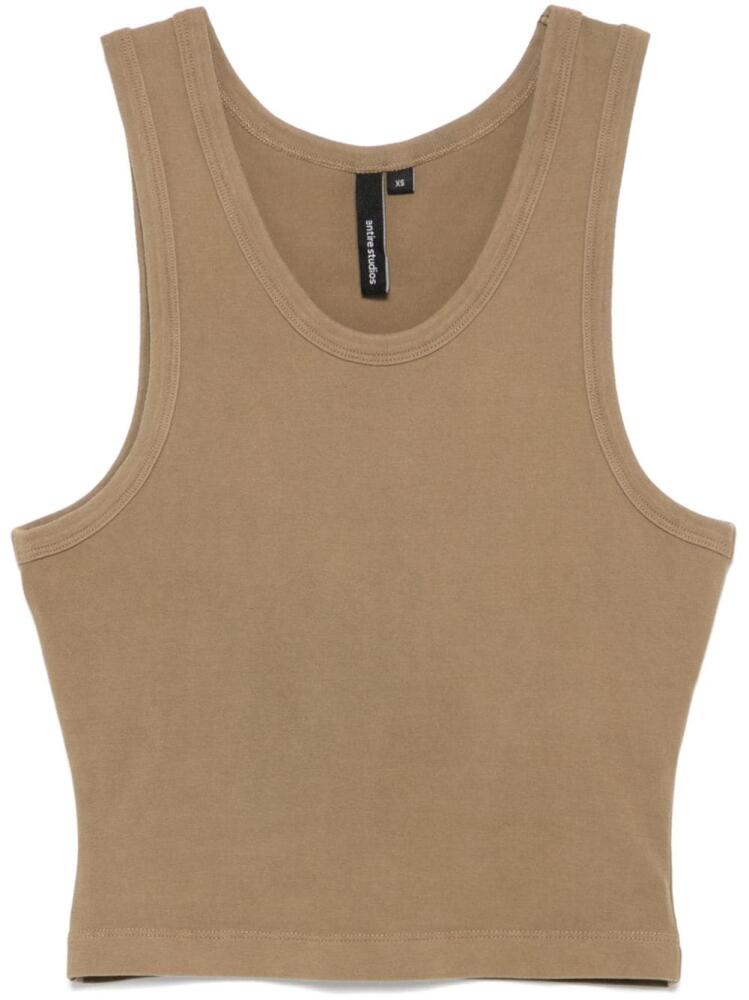 ENTIRE STUDIOS cropped tank top - Green Cover