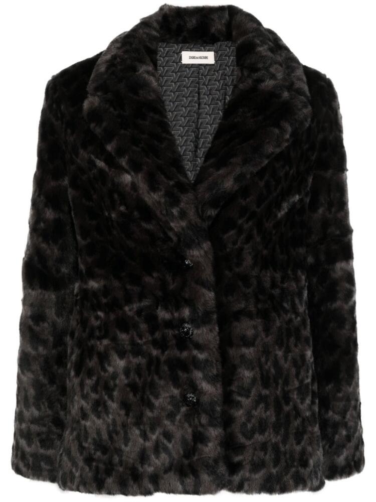 Zadig&Voltaire button-up faux-fur coat - Grey Cover