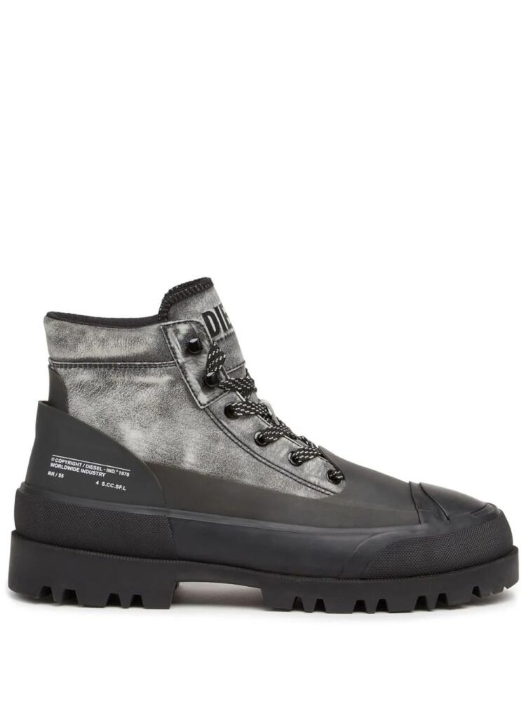 Diesel D-Hiko X lace-up boots - Grey Cover