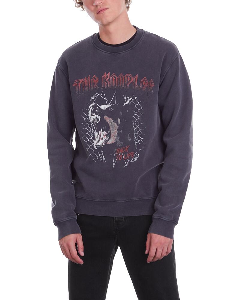 The Kooples Cotton Printed Classic Fit Crewneck Sweatshirt Cover