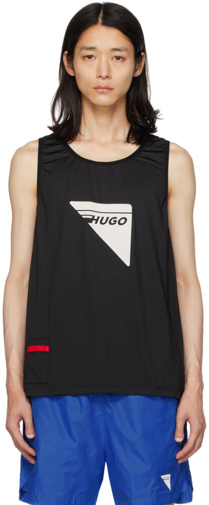 Hugo Black Reflective Tank Top Cover