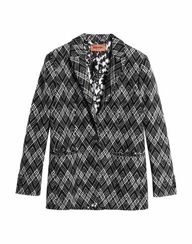 Missoni Woman Blazer Black Cotton Cover