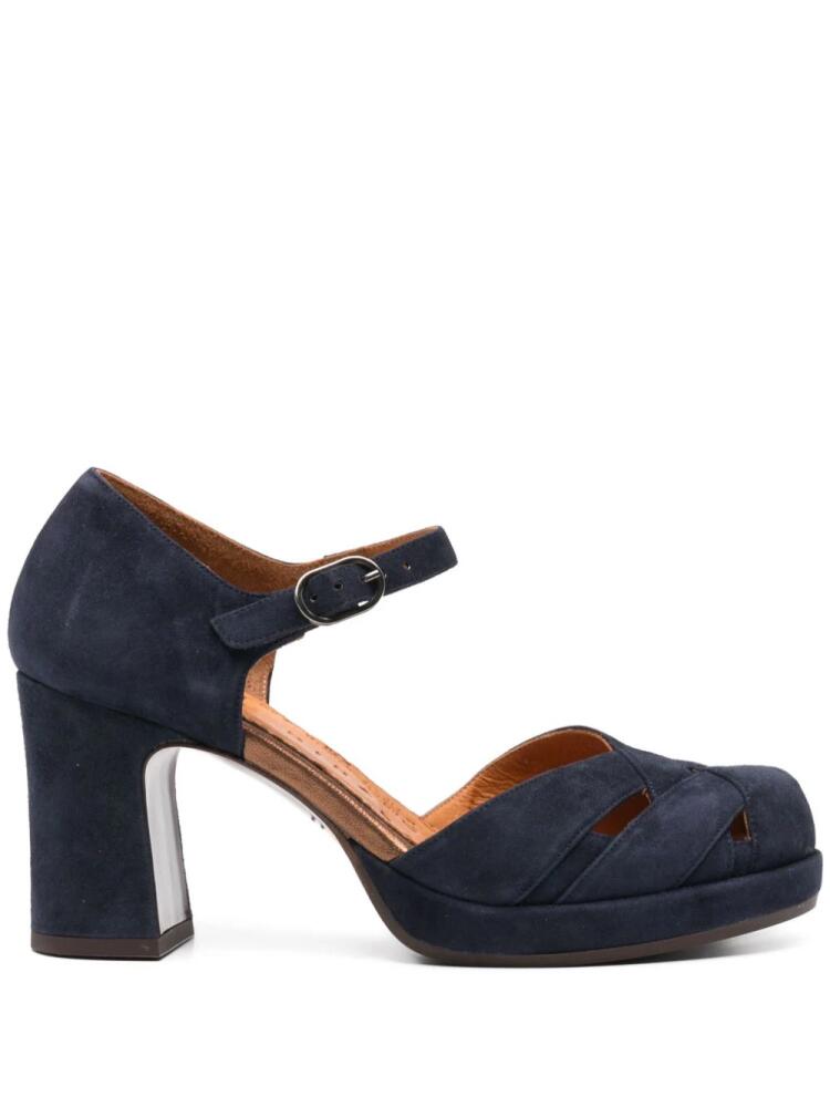 Chie Mihara 75mm Demin pumps - Blue Cover