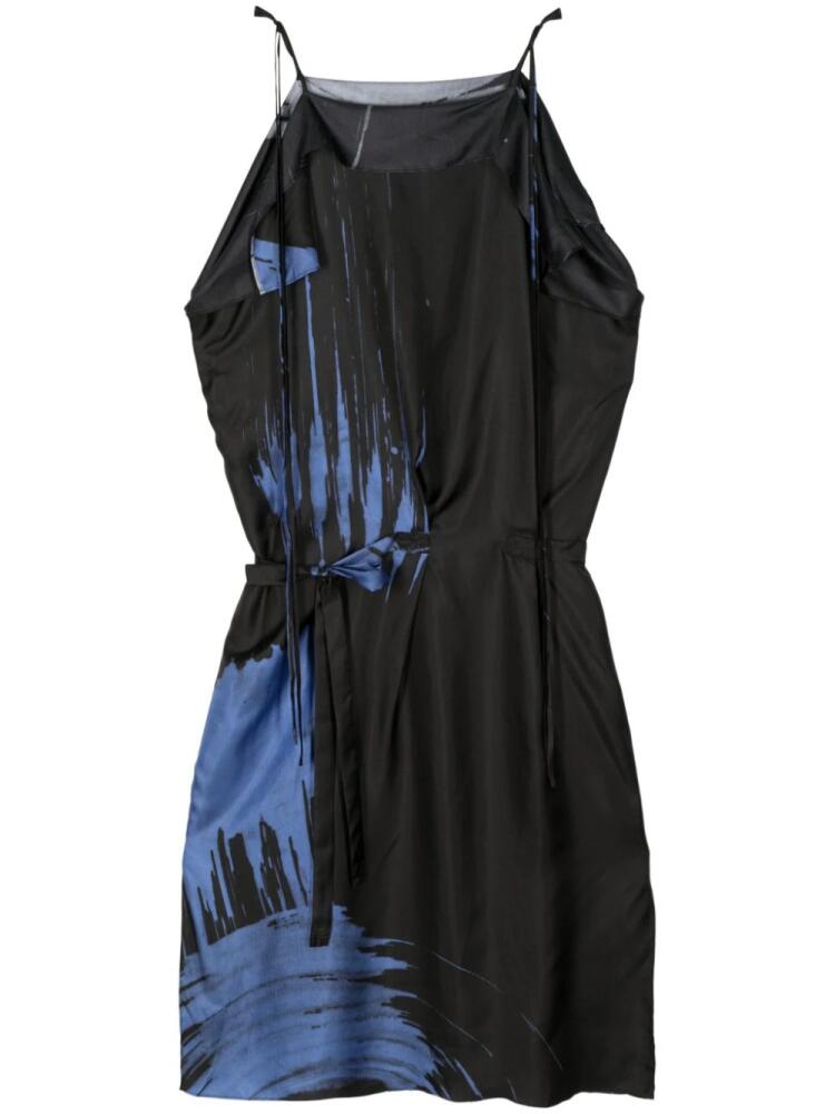 Lee Mathews Pip draped minidress - Black Cover