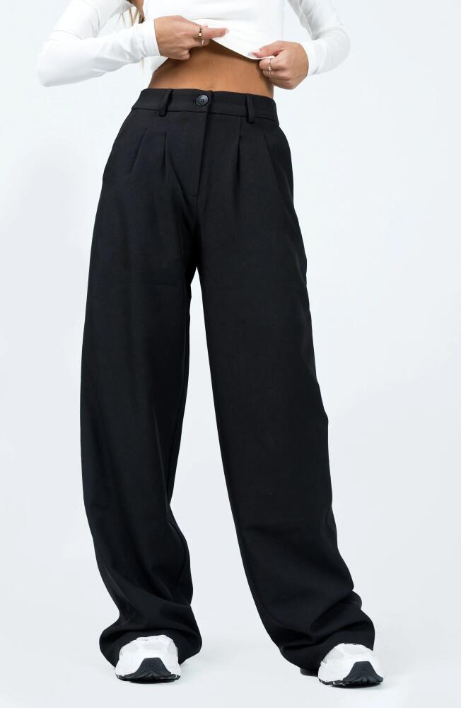 Princess Polly Archer Wide Leg Pants in Black Cover