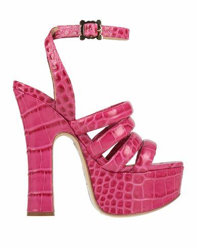 Vivienne Westwood Woman Sandals Fuchsia Leather Cover