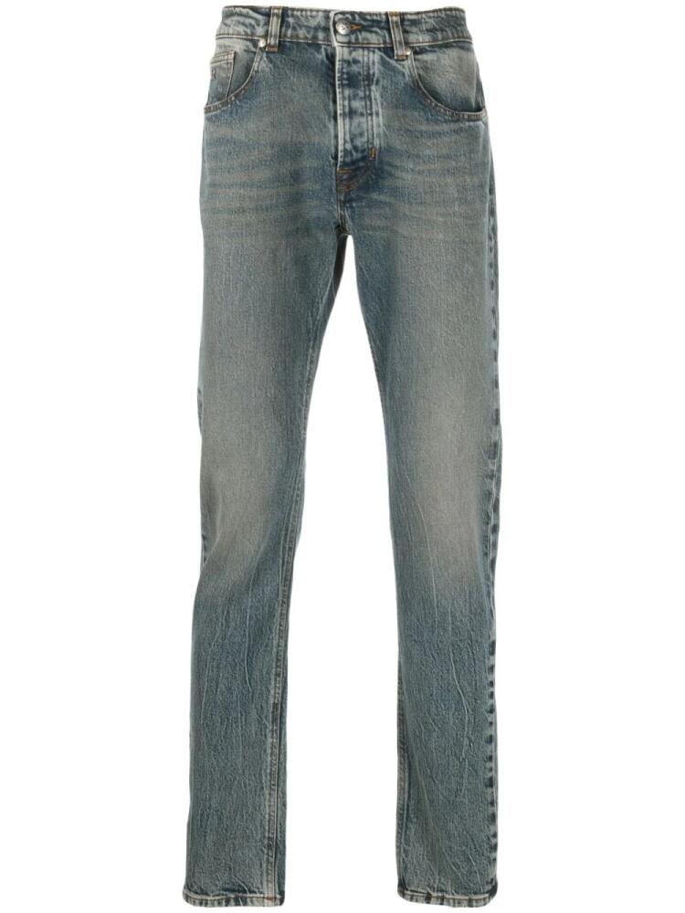 John Richmond Sid stonewashed straight-leg jeans - Blue Cover