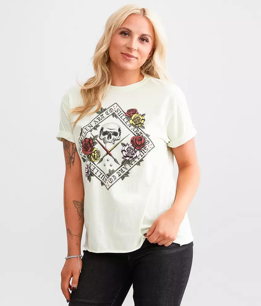 Sullen Angels Floral Badge T-Shirt Cover